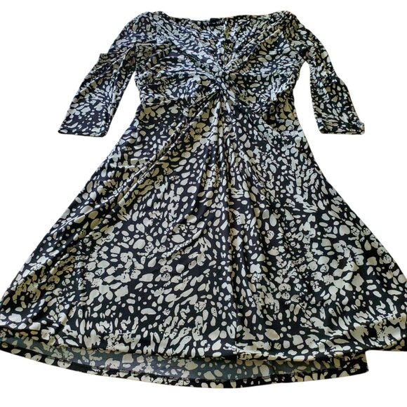 Chaps Black and White Abstract Artsy Midi XL - Picture 3 of 14